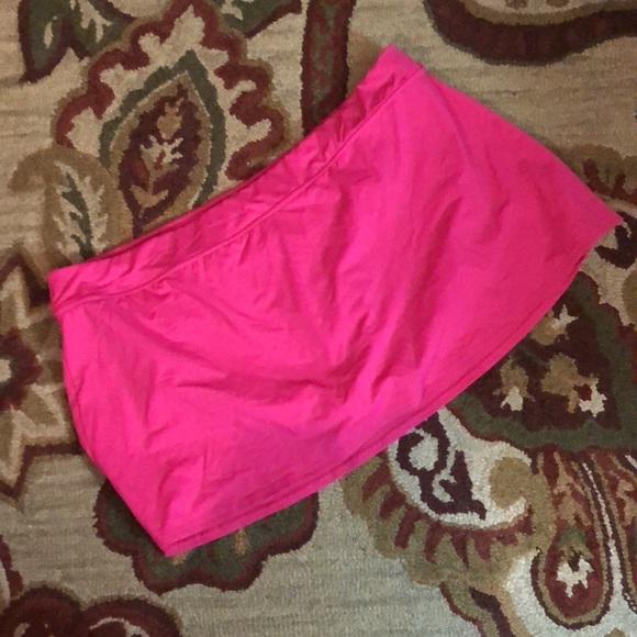 LANDS END Size 24W Swimskirt Brief Panty with Skirt On Top Tankini pink $69 NEW - Picture 2 of 15